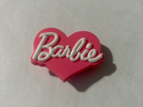 Barbie Heart croc charm