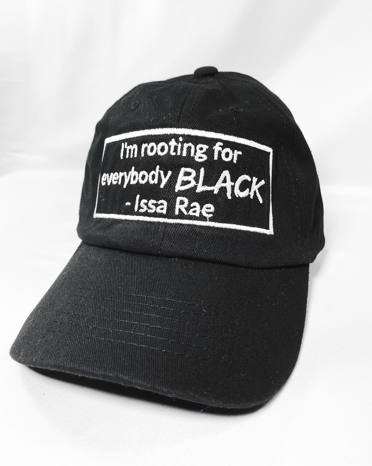 Rooting For Everybody Black - Dad Hat - Black