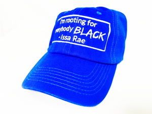Rooting For Everybody Black - Dad Hat - Blue
